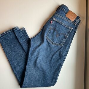 Levi’s Wedgie Straight Blue Jeans